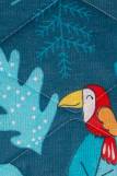 Одеяло-покрывало детское BabyRelax леб. пух 100 гр.110х140, бязь. арт.4977 (Тропические птички синий) (Фото 3)