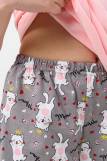 Пижама Малявка детская короткий рукав с шортами (Розовый) (Фото 3)