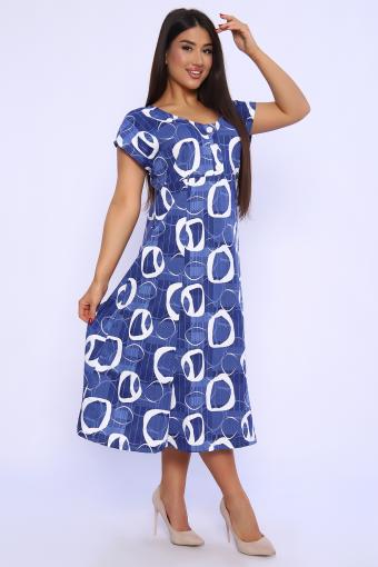 Платье 020 (Синий) - Лазар-Текс