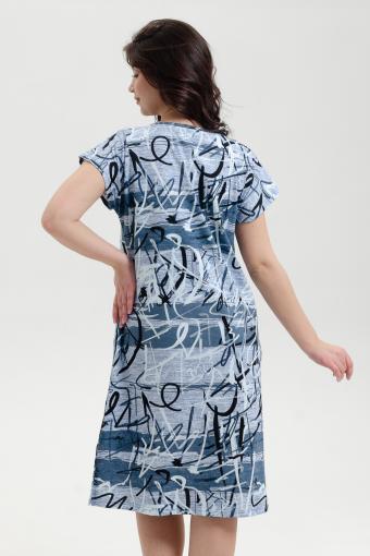 Платье 032 (Голубой) (Фото 2)