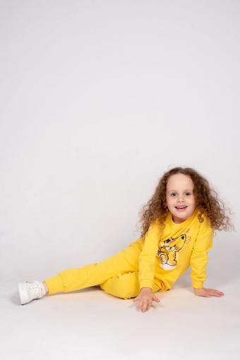 Комплект для девочки (джемпер_брюки) 0450 (Желтый) (Фото 2)