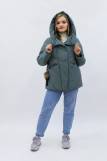 Зимняя женская куртка еврозима-зима 2876 (Бирюзовый) (Фото 3)