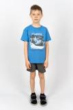 Комплект для мальчика 4293 (футболка _ шорты) (Джинс/т.синий) (Фото 1)