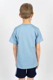 Комплект для мальчика 4293 (футболка _ шорты) (Я.голубой/т.серый) (Фото 2)