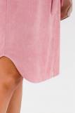 Платье-рубашка АМАНДА (Пудрово-розовый) (Фото 5)