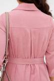 Платье-рубашка АМАНДА (Пудрово-розовый) (Фото 4)