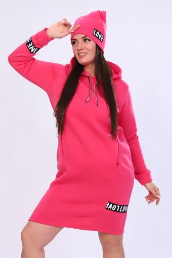 Платье 52222 _ шапка (Розовый) - Лазар-Текс