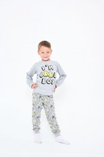 Пижама для мальчика 92139 (Серый меланж) - Лазар-Текс