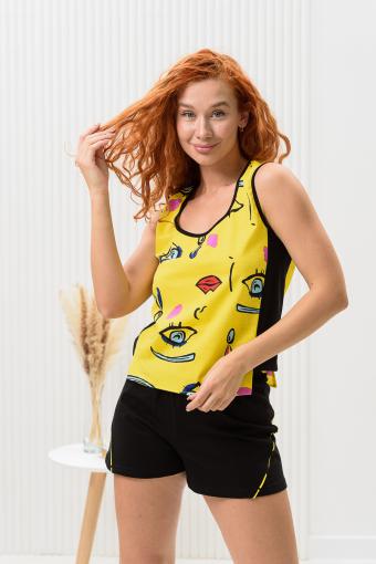 Пижама женская 8441 (Желтый) - Лазар-Текс