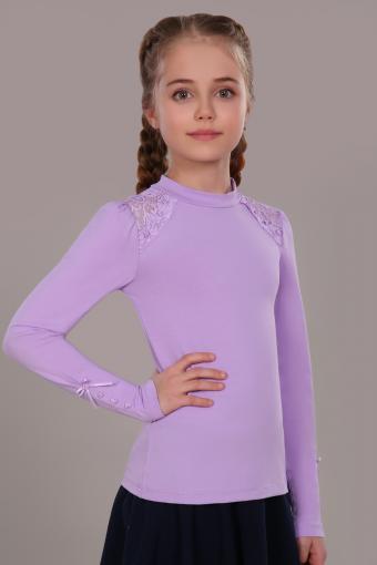 Блузка для девочки Алена арт. 13143 (Светло-сиреневый) - Лазар-Текс