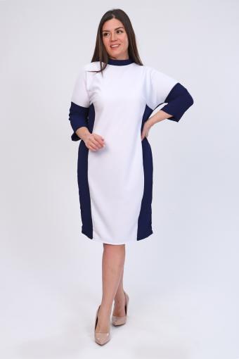 Платье 52254 (Синий, белый) - Лазар-Текс