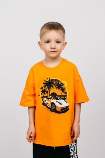 Футболка для мальчика 52355 (Оранжевый) - Лазар-Текс