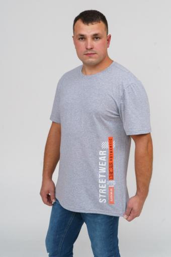 футболка мужская Норд (Серый меланж) - Лазар-Текс